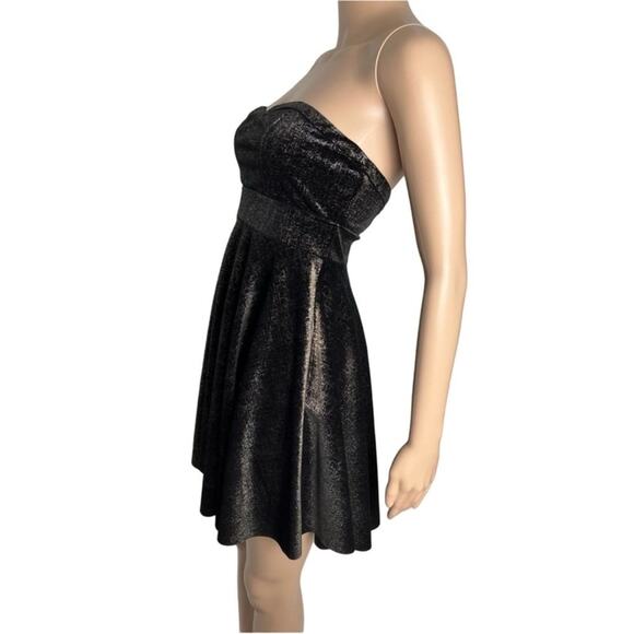 New Free People Shattered Velvet Strapless Party Mini Dress - Picture 3 of 12